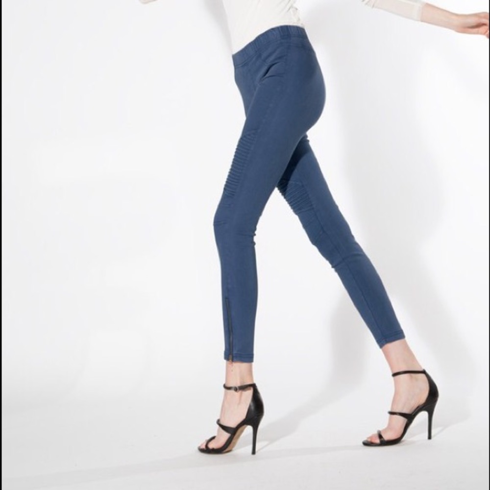 Moto pants - light navy